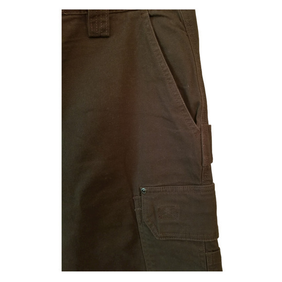 RW Rugged‎ Wear Men's Flex Cargo Shorts Brown Size 36Wx22L, Inseam 11 in - Picture 5 of 8